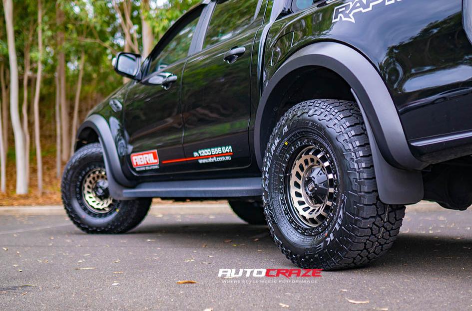 FORD RANGER RAPTOR ZOMBIE SATIN BLACK MACHINED BRONZE TINT